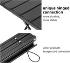 ROCK CLOUD Portable Camping Table Ultralight Aluminum Camp Table Folding Beach Table for Camping Hiking Backpacking Outdoor Picnic, Size M