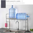 Dish Rack, Stainless Steel Sink Drain Rack, Kitchen Tableware Drying Rack, Suitable for Camping and Rv