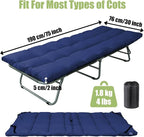Tuphen Cot Mattress Pad-Cot Pads for Camping, Cot Mattress Topper, Camping Mattress Sleeping Pad 75"x30" Soft Lightweight Quilted Pads for Camp Cot/RV Bunk/Narrow Twin Beds