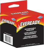Rechargeable LED Headlamps by Eveready (2-Pack), IPX4 Water Resistant Head Lights for Running, Camping, Emergency, Outdoors (USB Cable Included),Black (2-Pack),Adjustable