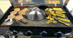 Griddle Accessories Pot Wok Lids - Heavy Duty 12 Inch Round Basting Cover - Stainless Steel - Cheese Melting Dome and Steaming Cover - Best for Use in Flat Top Grill Cooking Indoor Outdoor- 2 Domes