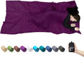 Browint Silk Sleeping Bag Liner, Silk Sleep Sack, Extra Wide 87"x43", Lightweight Travel Sheet for Hotels, More Colors for Option, Reinforced Gussets