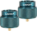 Lixada Camping Stove Adapter 1L Outdoor Propane Small Tank Input EN417 Lindal Valve Output