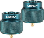 Lixada Camping Stove Adapter 1L Outdoor Propane Small Tank Input EN417 Lindal Valve Output