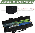 22" Upgraded Grill Tools Storage Bag, BBQ Utensil Holder with Pockets, Carry Bag for Outdoor Camping & Hiking BBQ, Gift for Men