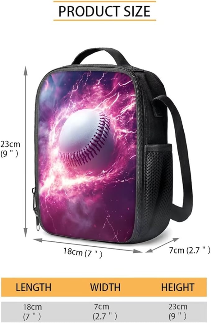 Baseball Backpack for Boys 12-14 School Boy Backpack with Lunch Bag Pencil Boxes for School Kindergarten Elementary Middle Kids Backpacks for Teen Mochilas Escolares Para Niños