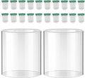 20-Pack String Tie Lantern Mantles with 2 Pcs Lantern Globe Replacement Glass, Glass Globe Compatible with Coleman Fueled Lanterns, Replacement Suitable for Outdoor Camping Lantern