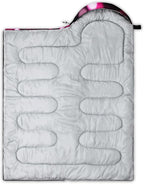 QOOMO Camping Sleeping Bags,3 Season Warm & Cool Weather,Lightweight,Waterproof Sleeping Bags for Adults & Kids,Traveling,and Outdoors,Camping Gear Equipment