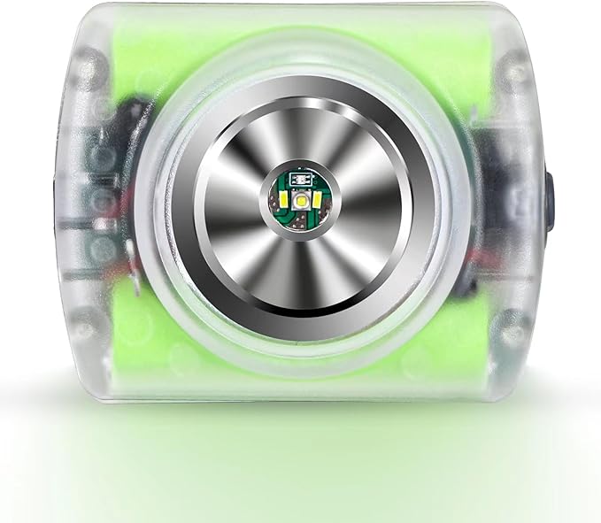 Mode Lamp-40A Rechargeable Hard Hat Miner Light, IP68 Waterproof LED Mining Headlamp, High Brightness Cap Lamp for Underground Mining, Riding, Construction & Outdoor Activities