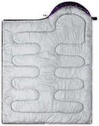 QOOMO Camping Sleeping Bags,3 Season Warm & Cool Weather,Lightweight,Waterproof Sleeping Bags for Adults & Kids,Traveling,and Outdoors,Camping Gear Equipment