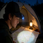 Clip On Light for Baseball Cap, Super Bright Rechargeable LED Headlamp Hat, 180° Adjustable Hands-Free Light, Waterproof Design for Running, Camping, Fishing, Hunting, Cycling