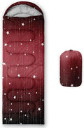 QOOMO Camping Sleeping Bags,3 Season Warm & Cool Weather,Lightweight,Waterproof Sleeping Bags for Adults & Kids,Traveling,and Outdoors,Camping Gear Equipment