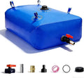 113 L/30 Gal Water Bladder Tank, Foldable Portable Water Storage Container, Emergency Water Bag for RV, Truck Bed, Fire Prevention, Drought Resistance, Blue