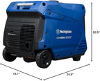 Westinghouse 5000 Peak Watt Super Quiet Portable Inverter Generator, Remote Electric Start with Auto Choke, RV Ready 30A Outlet, Gas Powered, CO Sensor, Parallel Capable