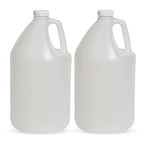 FastRack 2-Pack 1 Gallon Water Bottle Plastic Jug Container with Lid | White Food Grade Gallon Water Jug, BPA-Free, Leak-Proof Pitcher With Lid Fermentation, Brewing, Storage & More