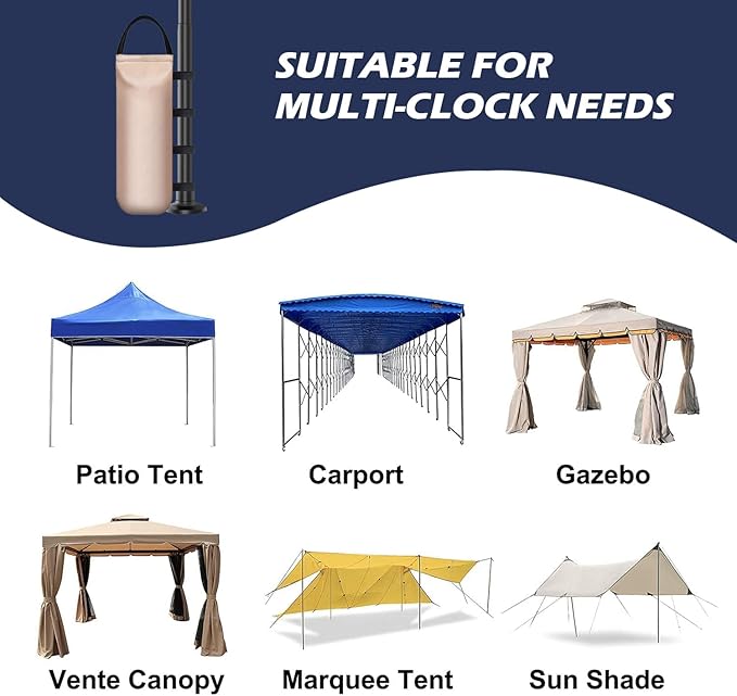 112 LBS Heavy Sand Bags for Canopy Outdoor Advertising Tent Sunshade Fixed Windproof Pop up Canopy Tent (Without Sand) 4-Pack