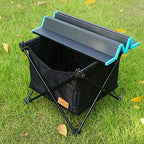 Outdoor Foldable Table with Storage Bag Aluminum Outdoor Picnic Folding Table Camping Desk with Waterproof Tableware Cloth
