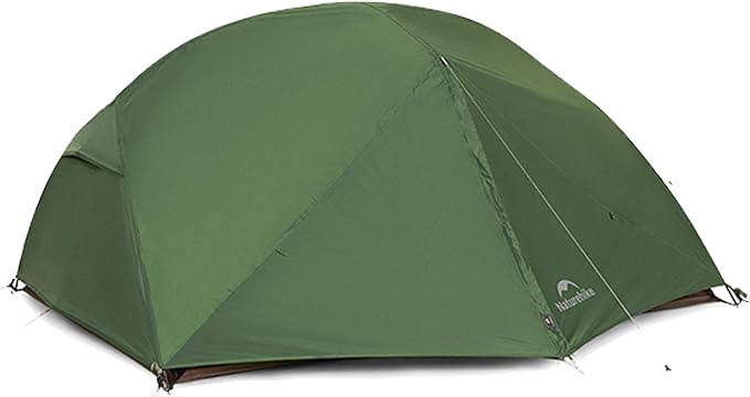 Naturehike 2025 Mongar Pro/Base Camping Tent, 1-3 Person Ultralight Backpacking Tent, 20D Nylon 3 Season Waterproof Mongar 2 Person Hiking Tent for Backpacker, Trip, Solo Camping