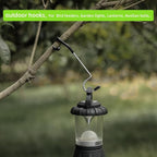 Outdoor Light Hook for Camping Tent lamp Hanger, Bird feeders, Garden Lights ; Sturdy and Non Slip Pole Hook for Yard lightings, 2 Big and 2 Small Camping Lantern Hooks