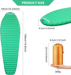 Ultralight Sleeping Pad for Camping, 74.8"x23.2" Camping Mat with Pump Sack Inflatable Sleeping Pads Compact for Camping Backpacking Hiking Traveling Tent