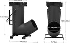 Stanbroil Portable Rocket Stove Cooking Ovens, Wood Burning Stove for Outdoor Cooking, Backyard, Camp Cooking and Off-Grid