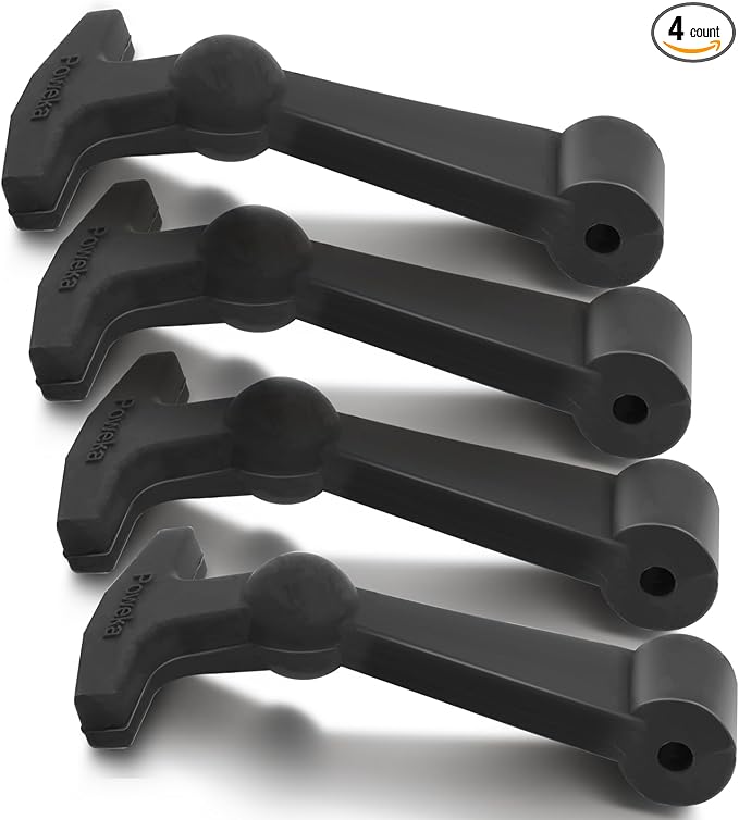 Poweka Cooler Latches Replacement for Yeti, RTIC, Lid Latch Parts(2 Pack) Compatible with Yeti Coolers T-Latches Made of Premium Hard Durable Rubber
