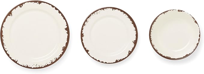 Fox Run Melamine Dinnerware Set, Multicolor, 12 Piece