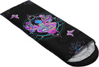 HOSIMA Butterfly Sleeping Bags for Adults and Kids for Camping,Black Gothic Ultralight Sleeping Bag for Cold Weather Summer.