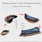 Waterproof Ultralight Backpacking bivy Tent | Freestanding 1-Person Tents for Camping/bivy/Hiking |，pop up Tent, Mosquito-Proof Outdoor Shelter