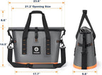 40 Can Soft Cooler Bag - Insulated Leak-Proof Large Cooler Bag with Roll-Top Waterproof Seal | Portable Ice Chest for Camping, Beach, Travel, Picnics | 24HR Cold Retention