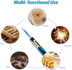 HONEST Torch Lighters Butane Lighters Refillable Single Jet Flame for Candle Grill BBQ Camping (Red)