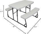 Stansport Compact Kids Picnic Table (G-940), White