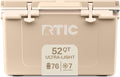 RTIC Ultra-Light 52 Quart Hard Cooler Insulated Portable Ice Chest Box for Beach, Drink, Beverage, Camping, Picnic, Fishing, Boat, Barbecue, 30% Lighter Than Rotomolded Coolers