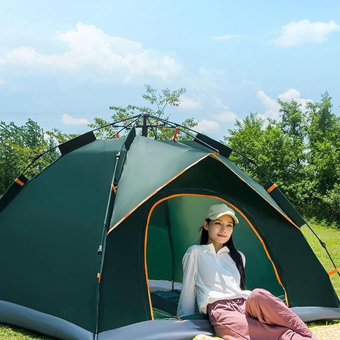 2 Person/3 Person Backpacking Tent, Easy Setup Beach Canopy Tent Sun Shade, Lightweight Portable Camping Tent for Camping, Festivals, Backyard, Beach (Color : /Blue, Size : 3 Person)