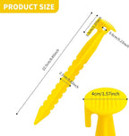 36 Pack Plastic Tent Stakes Heavy Duty, 9 inch Plastic Yard Stakes for Outdoor Inflatables Beach Tent Stakes,Tent Pegs for Sand, Camping, Gardening