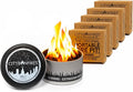 City Bonfires Portable Fire Pit - Mini Fire Pit, Table Top Firepit, No Wood, No Embers, 3-5 Hours of Burn Time - Food Safe for Smores - Lightweight, Emergency Heat, Camping Stove (5-Pack)