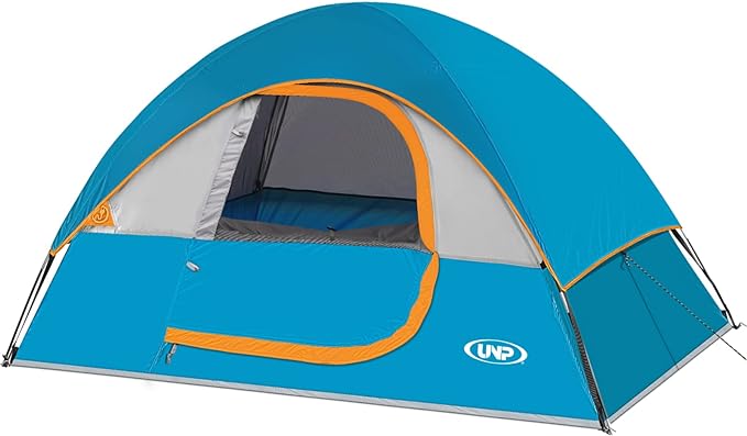 Camping Tent 2-4 Person, Waterproof Windproof Tent with Rainfly Easy Set up-Portable Dome Tents for Camping…