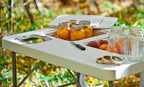 Coldcreek Outfitters Outdoor Washing Table, Sink, Portable and Foldable, Large Dual-Sink Design