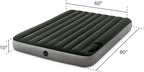 Intex 64763E Dura-Beam Standard Downy Air Mattress: Fiber-Tech Queen Size Built-in Foot Pump 10in Bed Height 600lb Weight Capacity (Pack of 3)