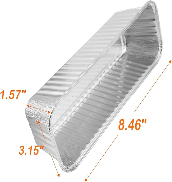 MixRBBQ 20-Pack Grease Liners Heavy-Duty Disposable Aluminum Foil Drip Pans for Camp Chef Portable Grill