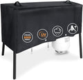 Grisun Patio Cover for Camp Chef 3 Burner Stoves, Waterproof Anti-Fade 3 Burner Stove Cover for PRO90, PRO90X, SPG90B, TB90LW, TB90LWG, TB90LWG15, DB90D, Handles for Easy Lifting, 600D Fabric, Black