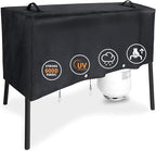Grisun Patio Cover for Camp Chef 3 Burner Stoves, Waterproof Anti-Fade 3 Burner Stove Cover for PRO90, PRO90X, SPG90B, TB90LW, TB90LWG, TB90LWG15, DB90D, Handles for Easy Lifting, 600D Fabric, Black