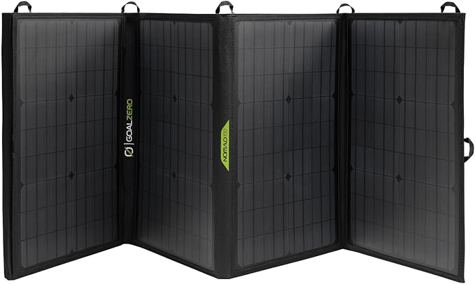 Goal Zero Yeti Portable Power Station, Yeti 700 + Nomad 100, 677 Watt Hour LiFePO4 Battery, Water resistant & Dustproof Solar Generator For Outdoors, Camping, Tailgating, & Home