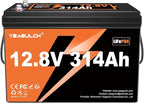 12V 300Ah (314Ah) LiFePO4 Battery 200A BMS Low Temp Cut Off 4019Wh Lithium Iron Phosphate Battery 15000+ Deep Cycles Perfect for RV Camping Marine Solar Energy Storage Backup Power