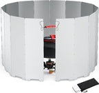Camping Stove Windscreen Ultralight Folding Camp Stove Windscreen Portable Camping Stove Windshield for Use with Alcohol Stoves and Other Backpacking Stoves Butane Stoves 16 Plates