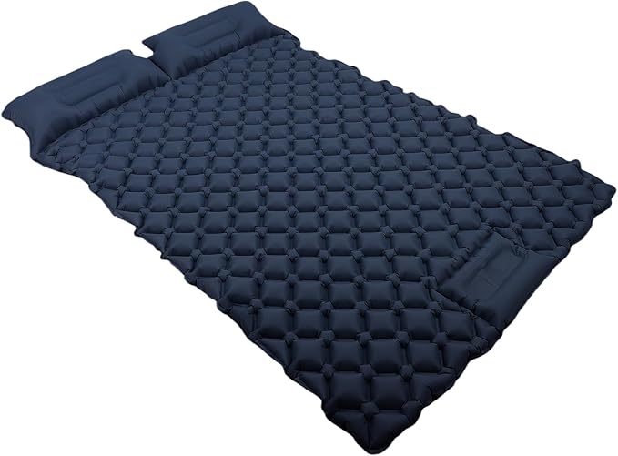 Sleeping Pad, Inflatable Camping Mat with Built in Inflation Device, 40D Ripstop Nylon TPU Coating, 5cm Thickness, for Camping Hiking Backpacking (Blue)