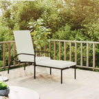 Outdoor Chairs Camping Chairs Beach Chair Patio Furniture Sun Lounger with Footrest PE Rattan Brown for Patio, Poolside, Beach,Camping