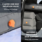D-Hive Shortened Length - Unbeatable Durability SUV Air Mattress for Car Camping, Durable Extra Thick 300D Oxford Fabric, Quick Easy Set-Up w/Electric Pump, Car Mattress with Base Extenders 180cm
