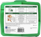 Curad Compact First Aid Kit, Green 75 Items, 1 Each