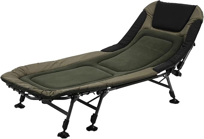 600D Oxford Portable Folding Camp Bed with Carry Bag Foldable Sleeping Cots Holds Up to 180KG for Home Office Outdoor